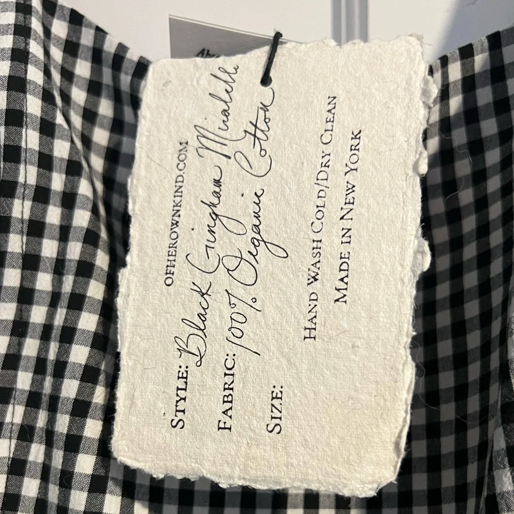 Of her own kind - THE MIRABELLE DRESS in black gingham NWT - xl - Picture 7 of 16